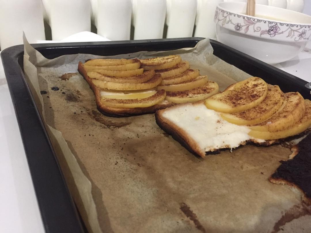 低热量吐司苹果派