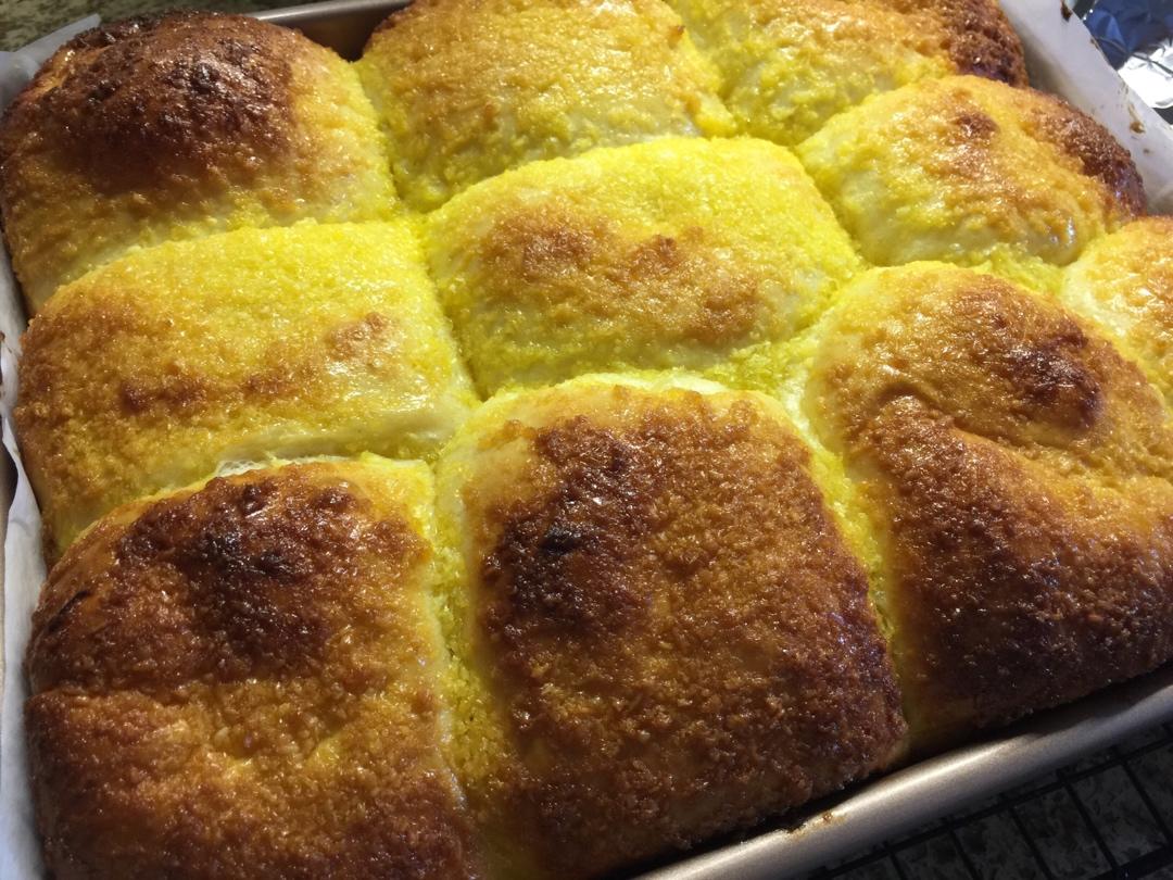 快手椰蓉小餐包（一次发酵照样柔软又拉丝）