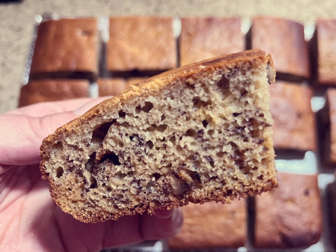 香蕉核桃蛋糕（低油少糖健康版）