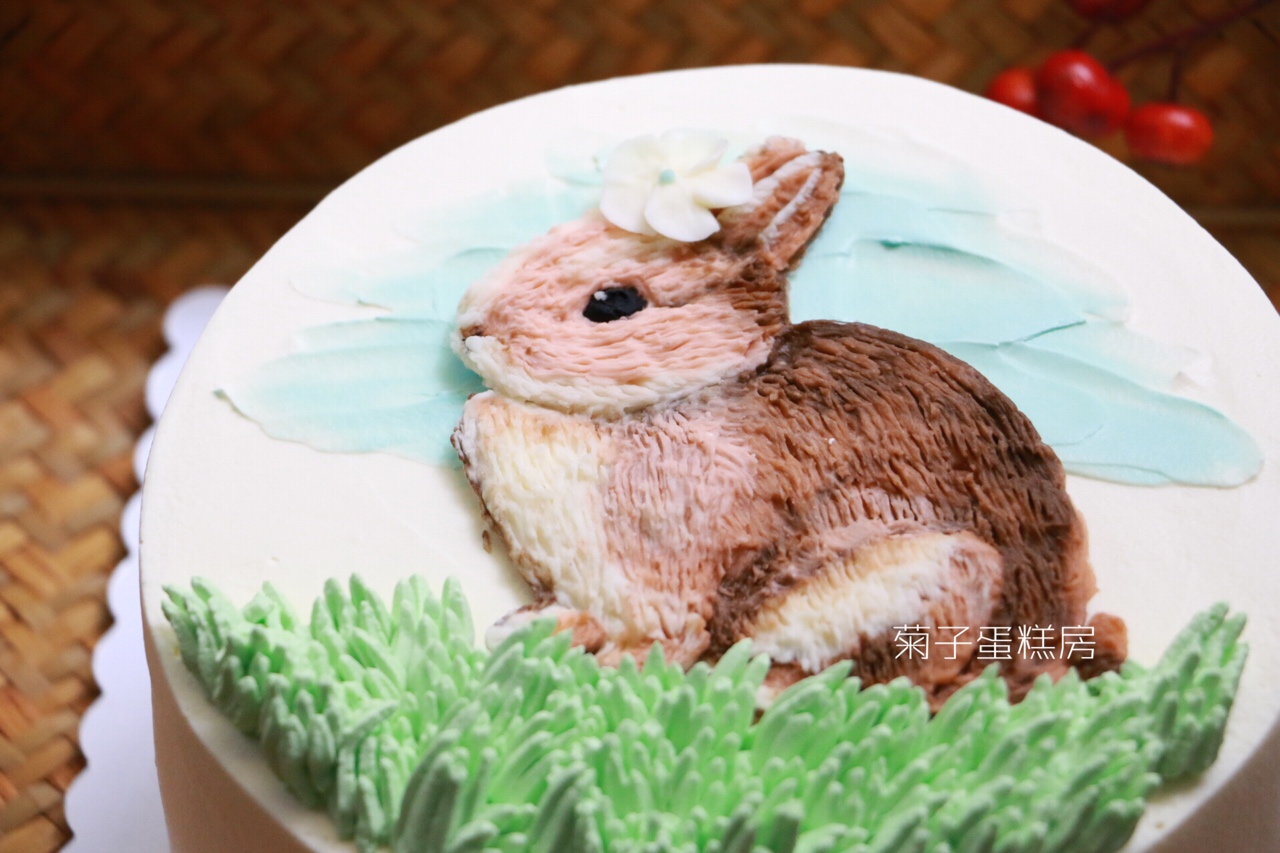 3D彩绘蛋糕的做法