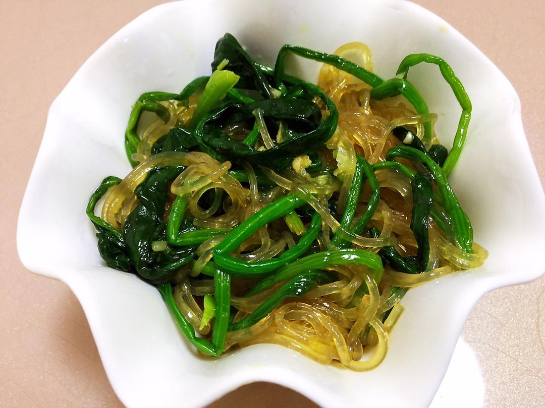 菠菜拌粉丝