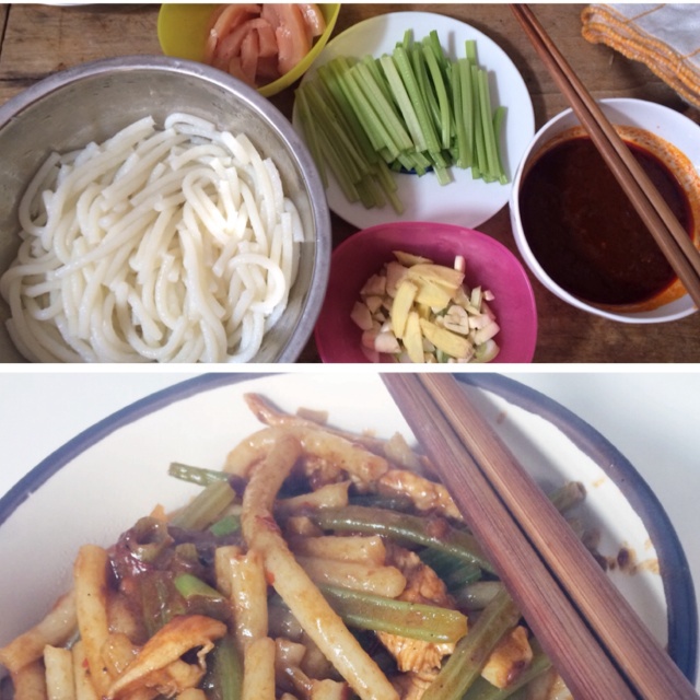 新疆炒米粉。
