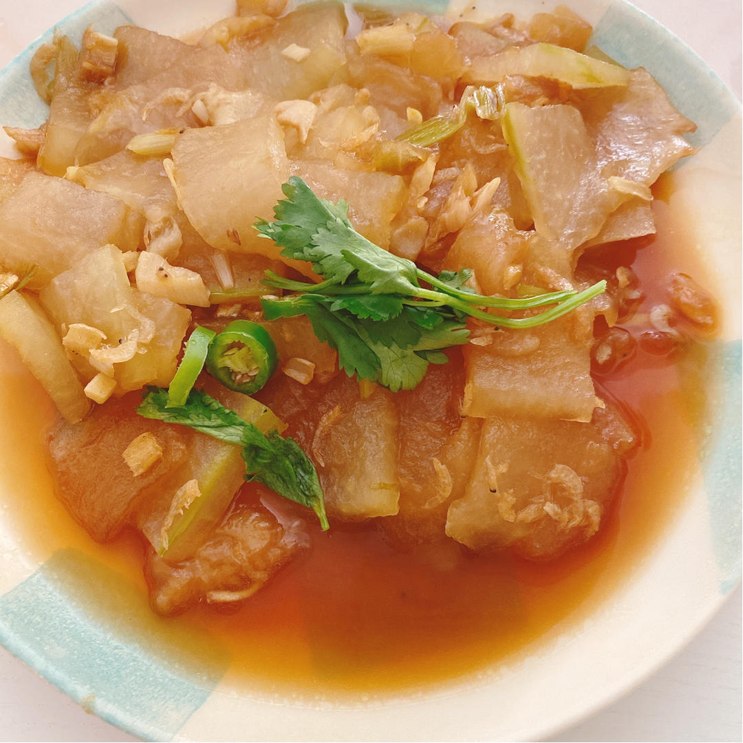 两步就能做出鲜味十足的海米烧冬瓜