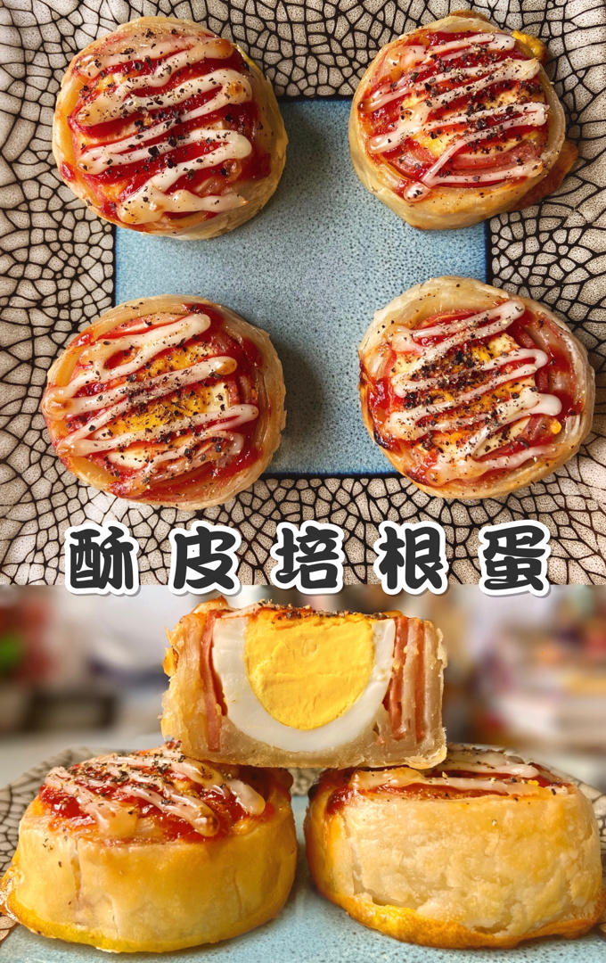 手抓饼培根蛋卷