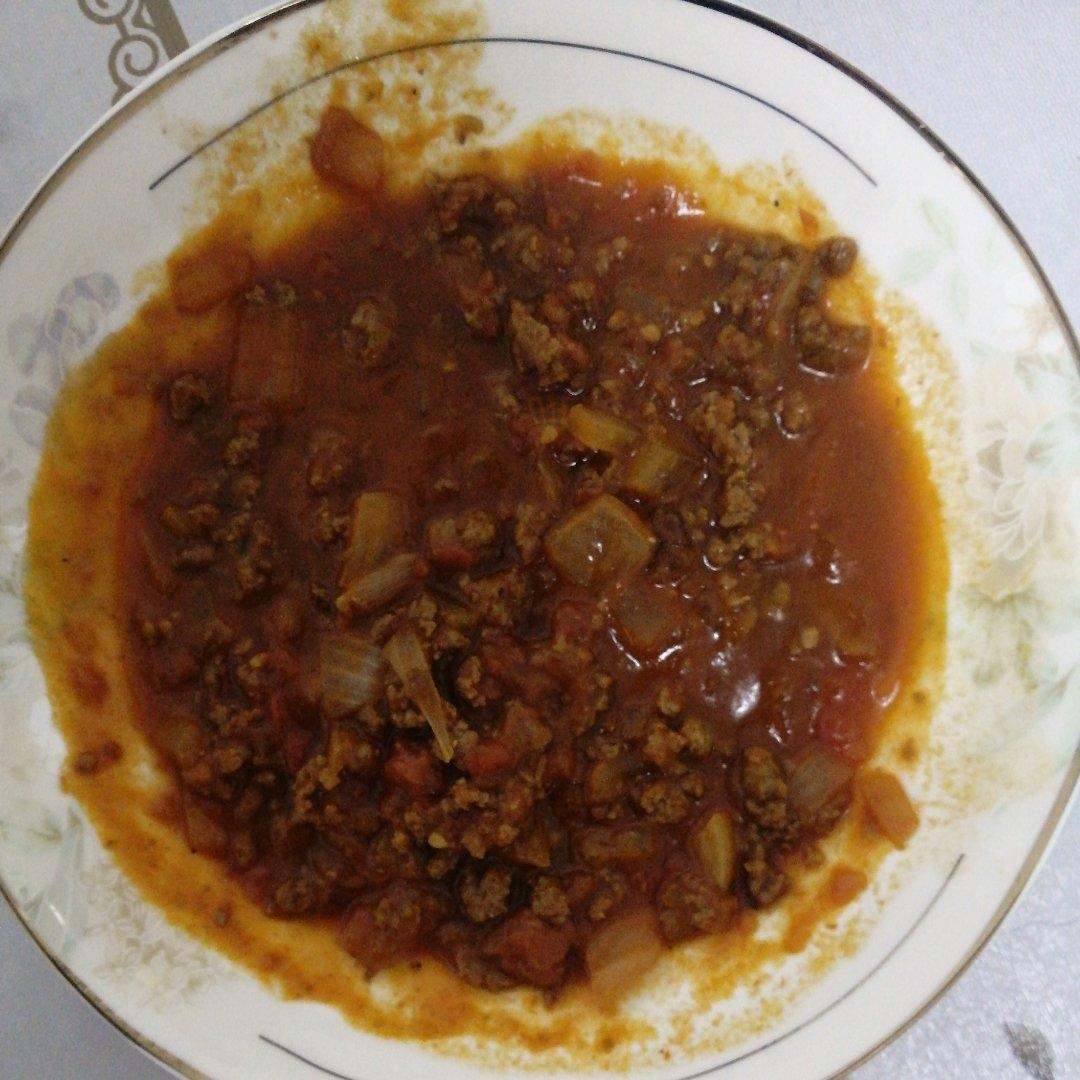 牛肉番茄酱拌面