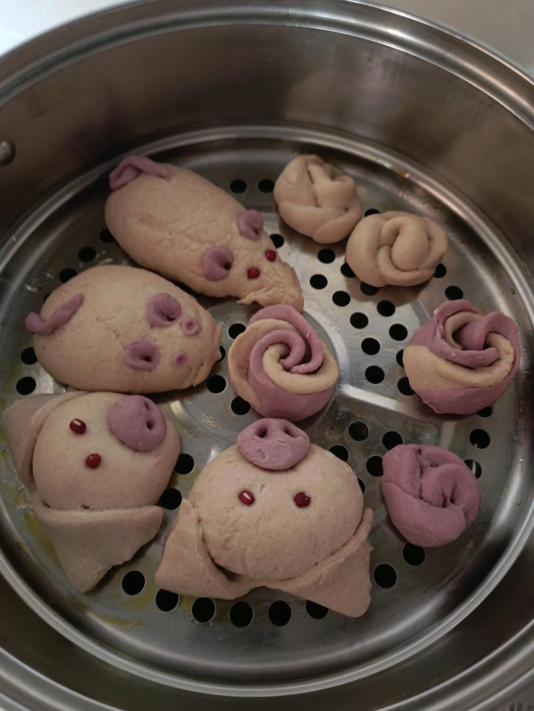 火龙果小猪馒头