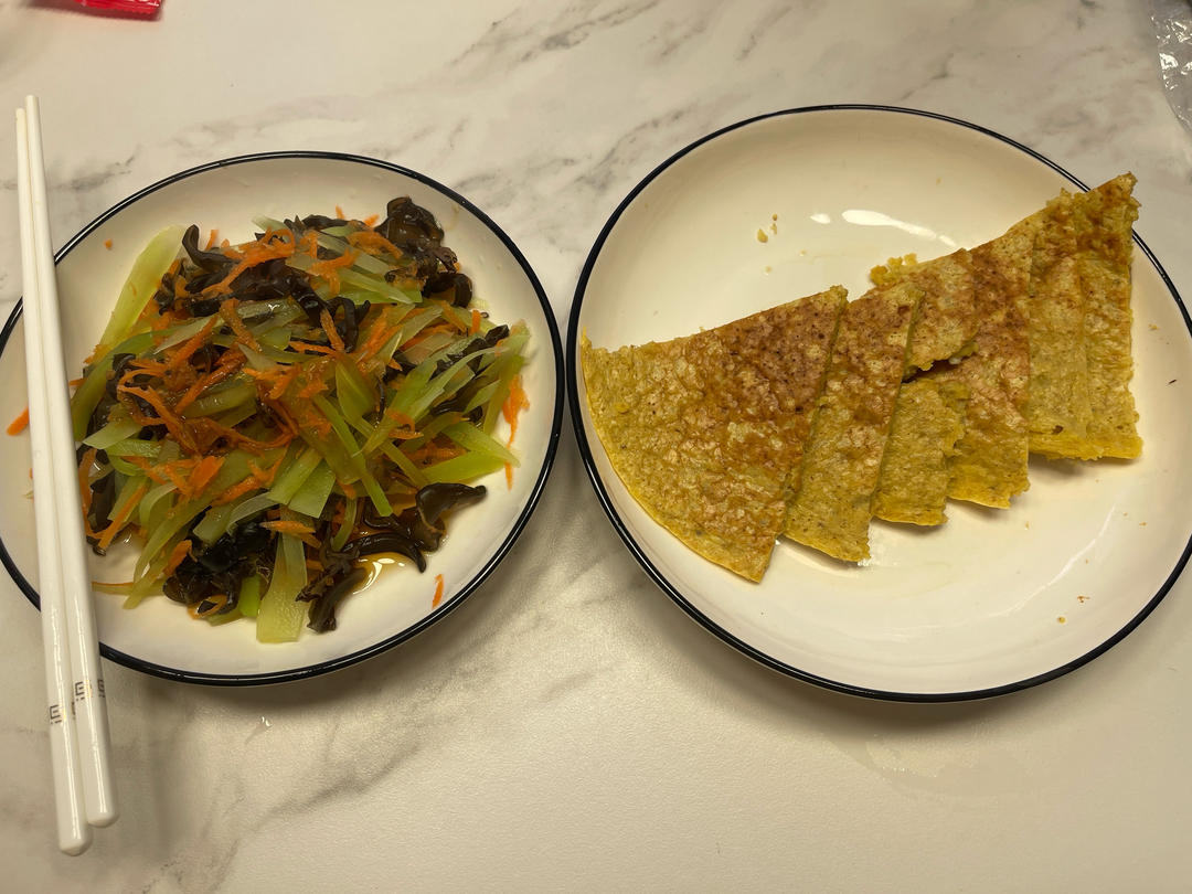 香蕉燕麦饼+香梨