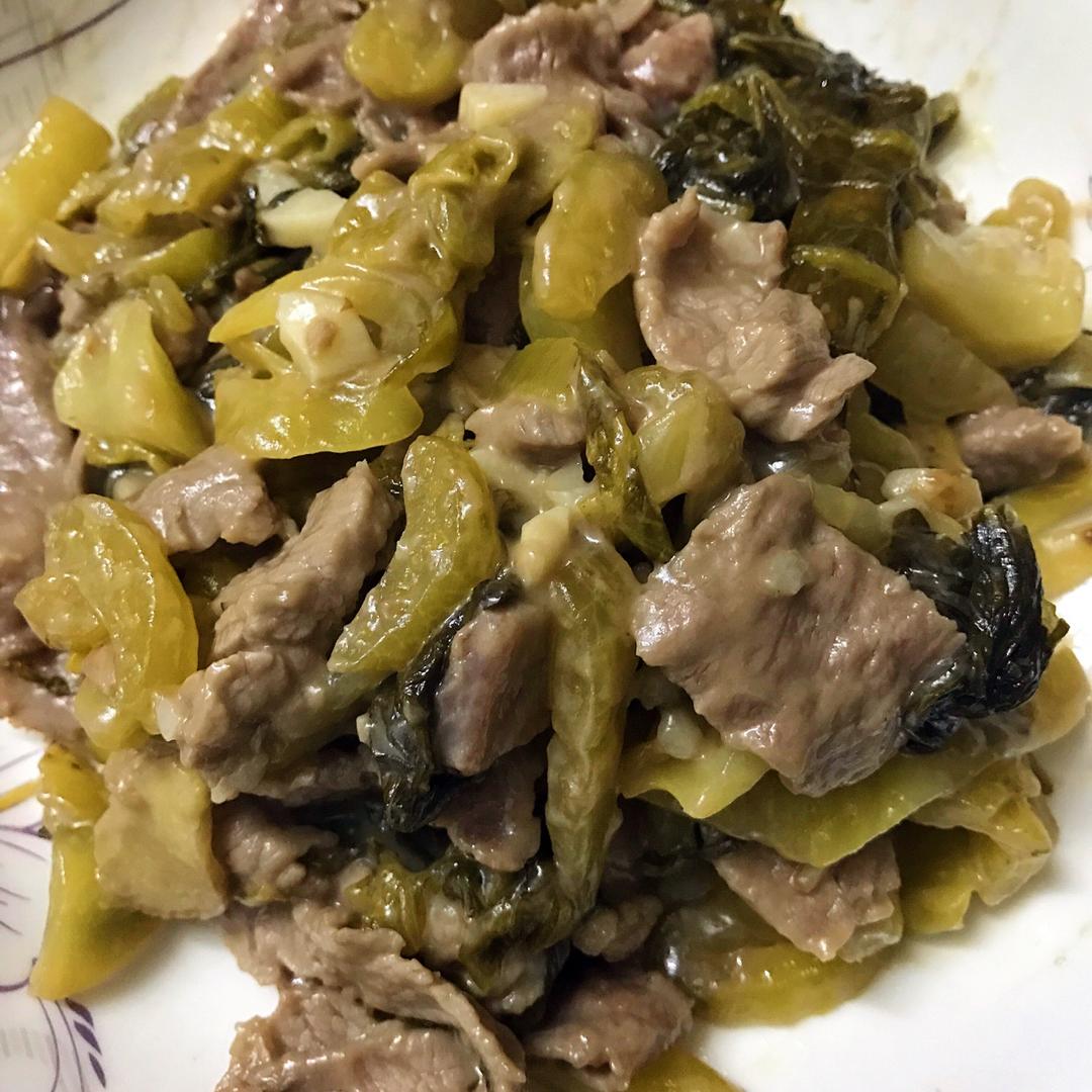 牛肉炒酸菜