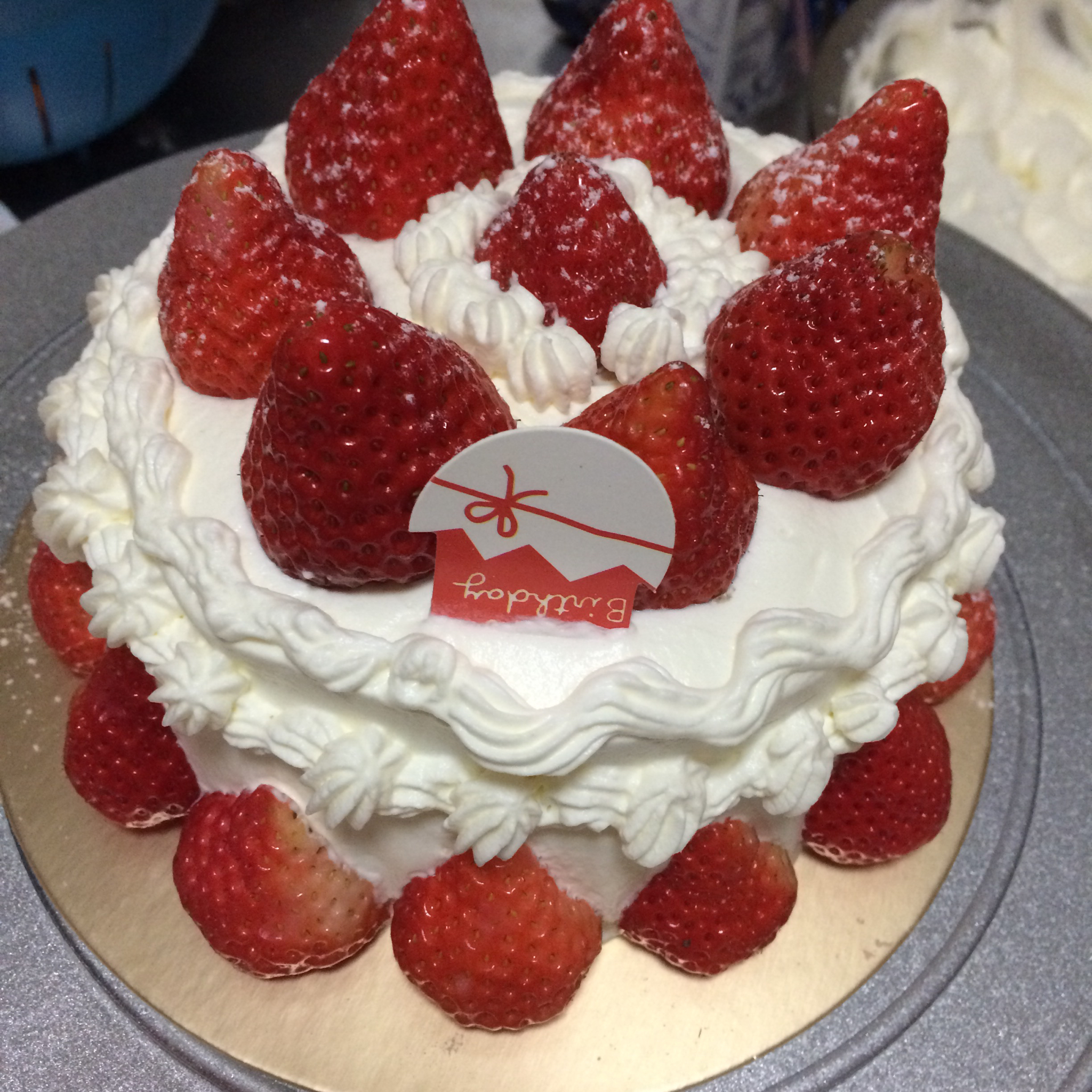 草莓鲜奶油蛋糕