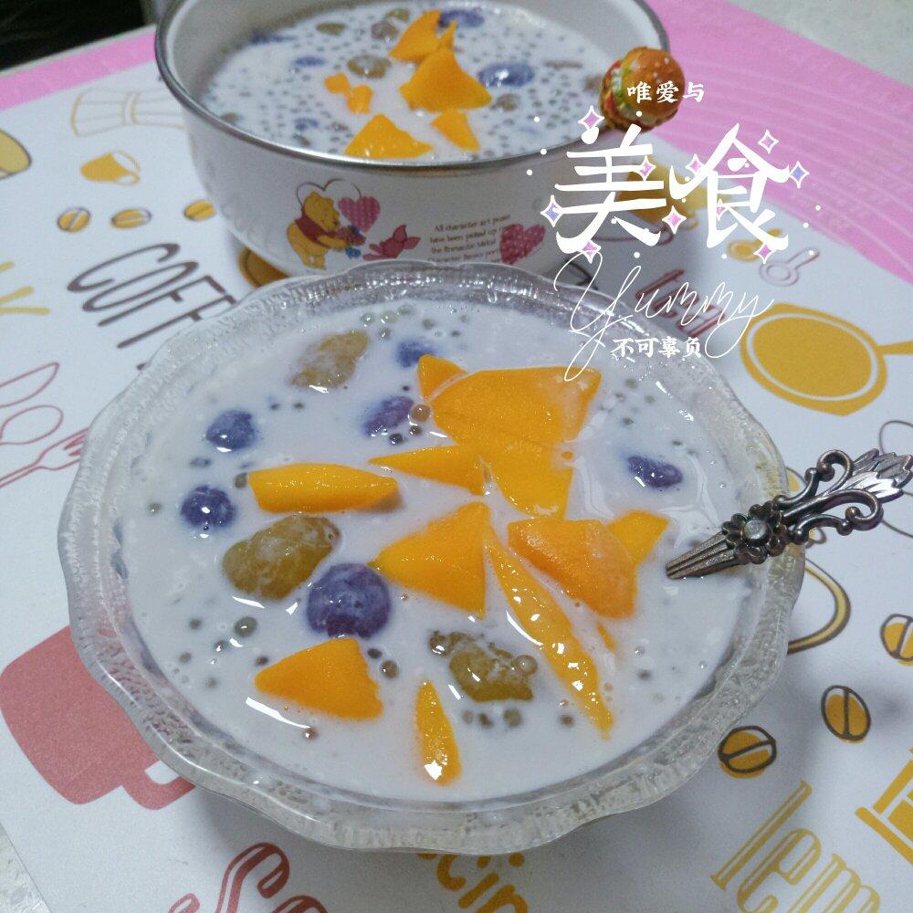 芋圆芒果椰汁西米露