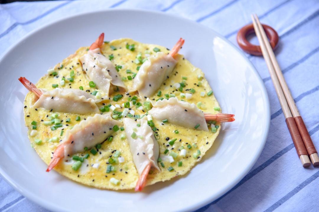 小羽私厨之抱蛋鲜虾煎饺