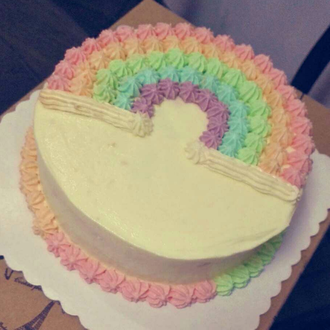 详细的裱花教程--彩虹蛋糕