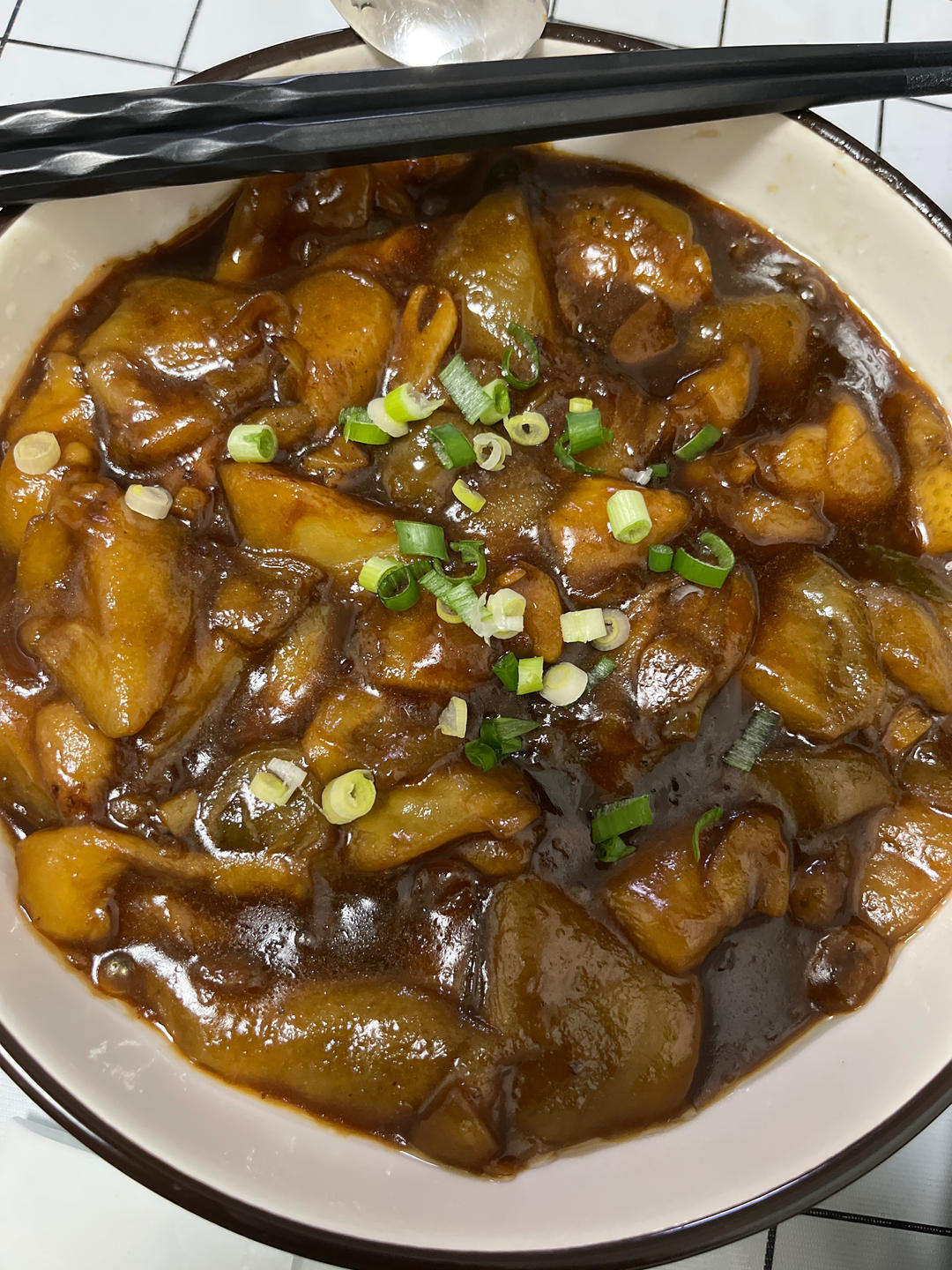 无敌好吃🔥巨下饭的糖醋茄子盖饭😋