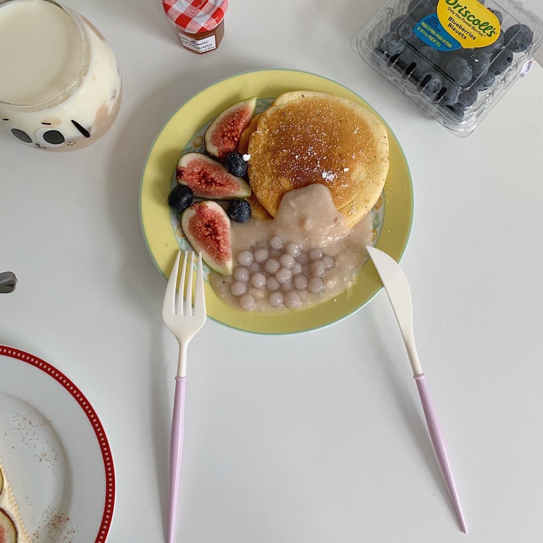 最适合周末早餐的芋泥厚松饼（幸福的绵花口感）