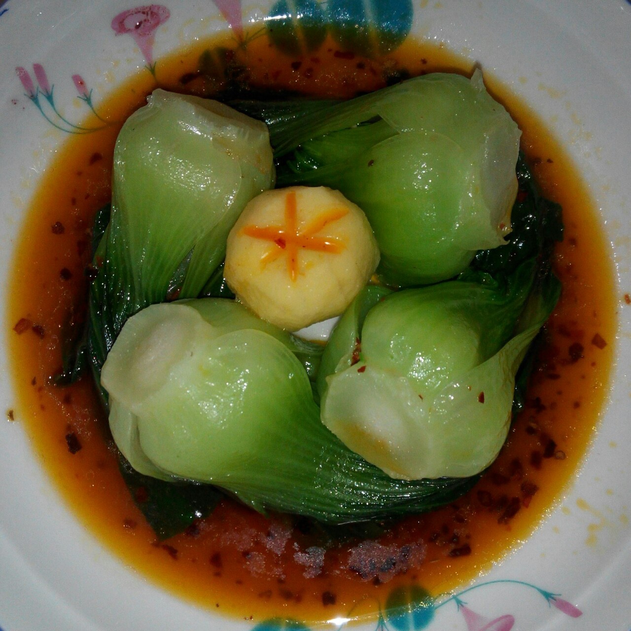 多一点步骤，家常菜更加有滋味丨香菇油菜 · 圆满素食