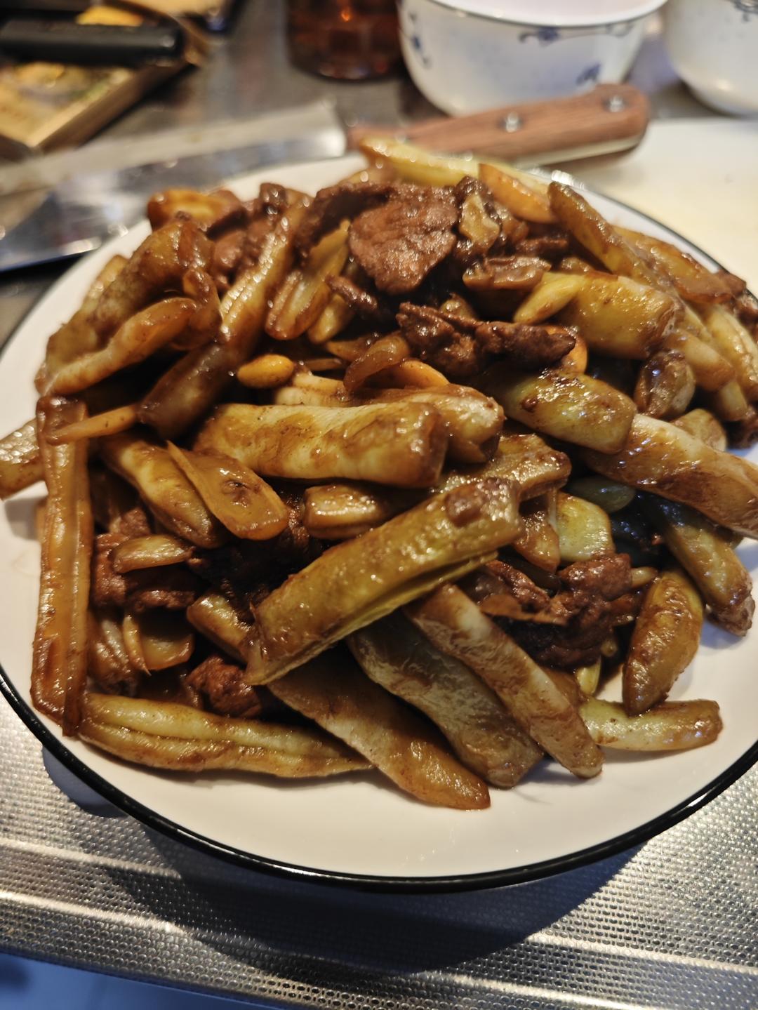 零厨艺的豆角炒肉