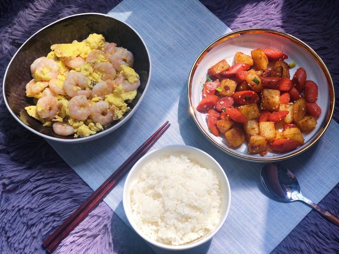 香辣过瘾的孜然土豆火腿，比路边摊还好吃