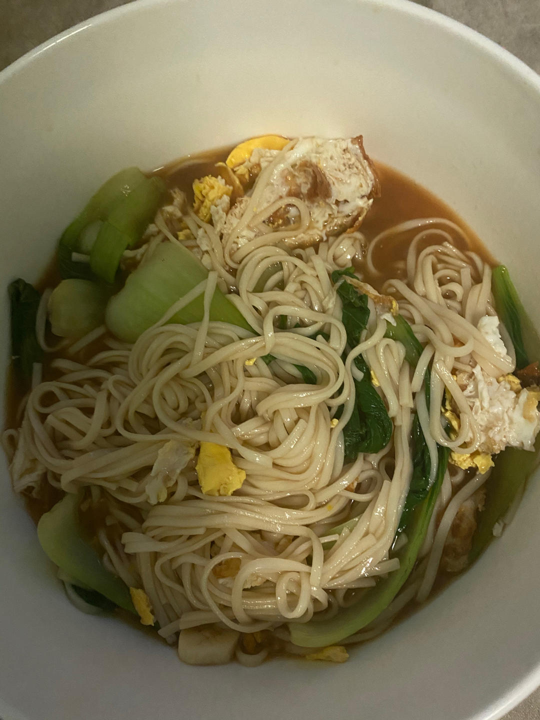 卡妈私房菜~青菜鸡蛋面（汤面）