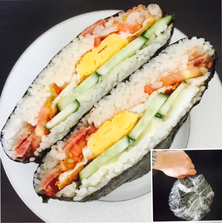 不用捏的饭团(おにぎらず)