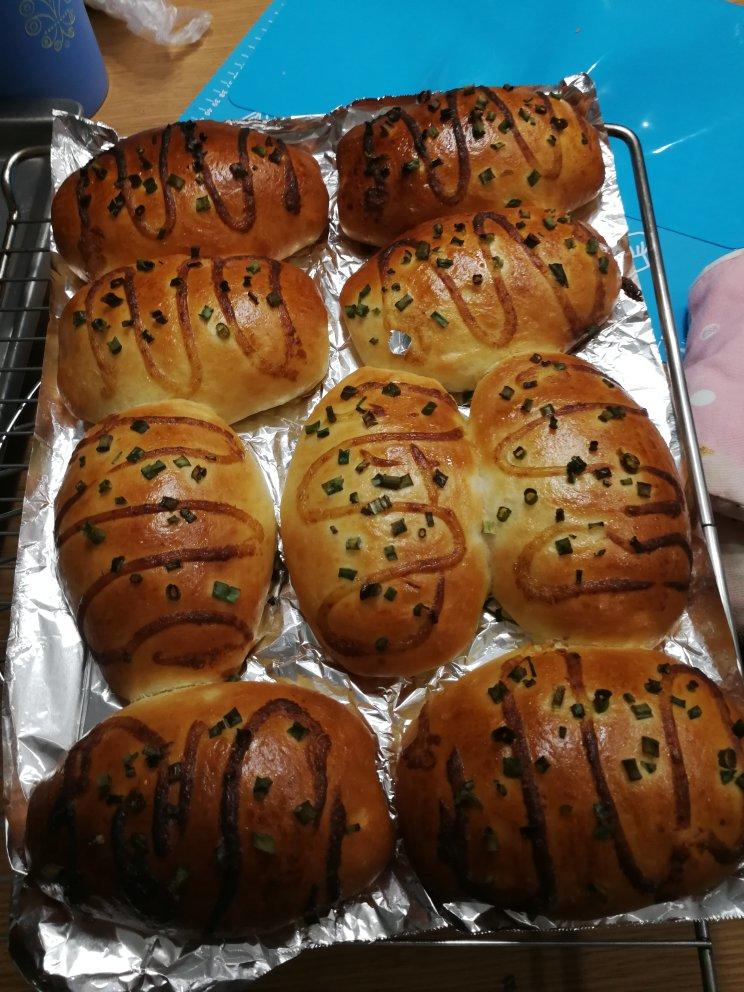 火腿肠早餐面包（一次发酵法）