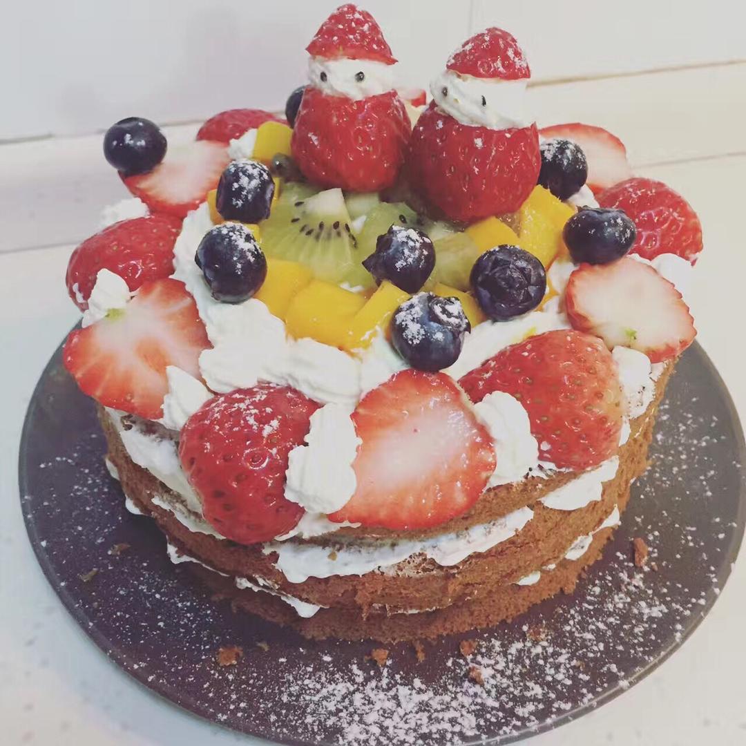 圣诞呆萌裸蛋糕