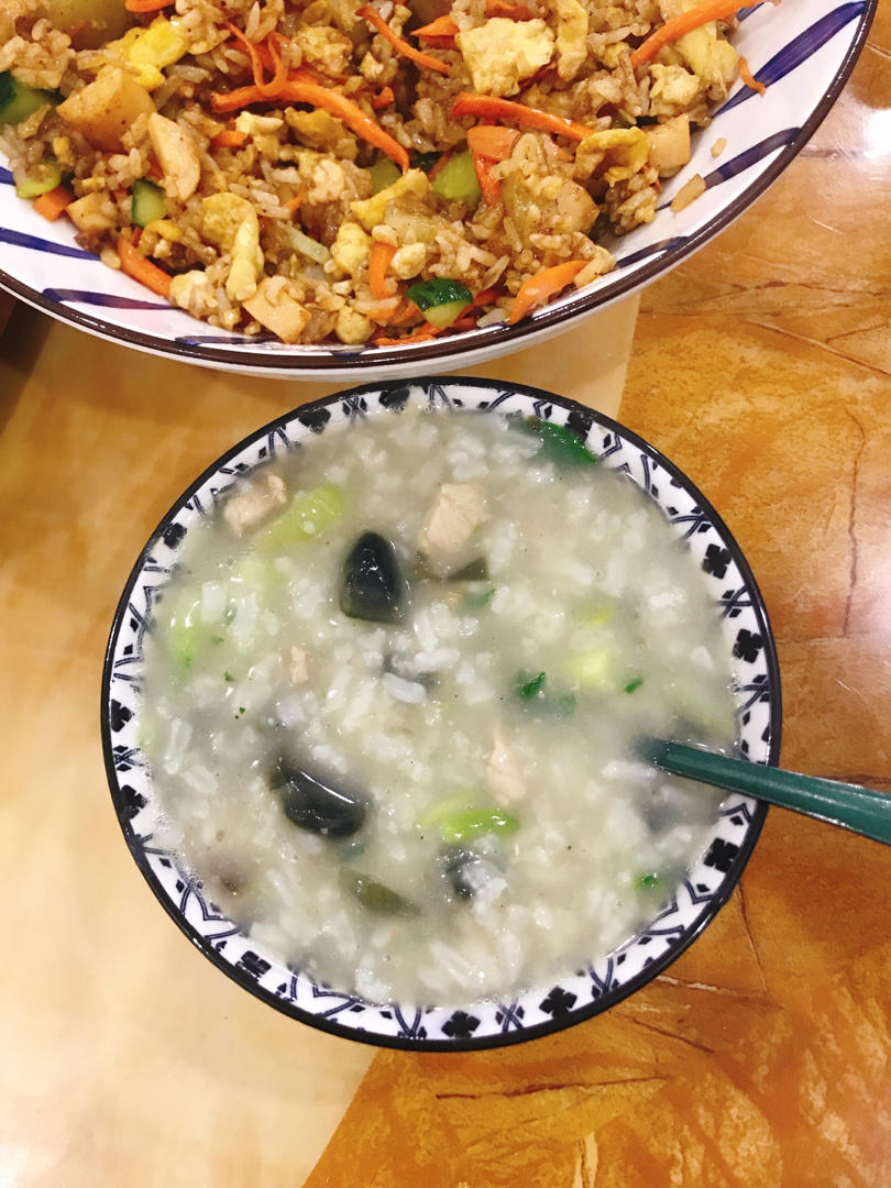 十五分钟快手之香滑皮蛋瘦肉粥(附五分钟电饭煲电压力锅更快捷方法)