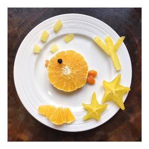 水果摆盘-年年有鱼-橙子的做法 步骤2