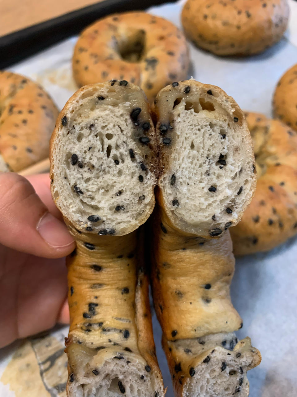 原味贝果🥯/黑芝麻贝果🥯