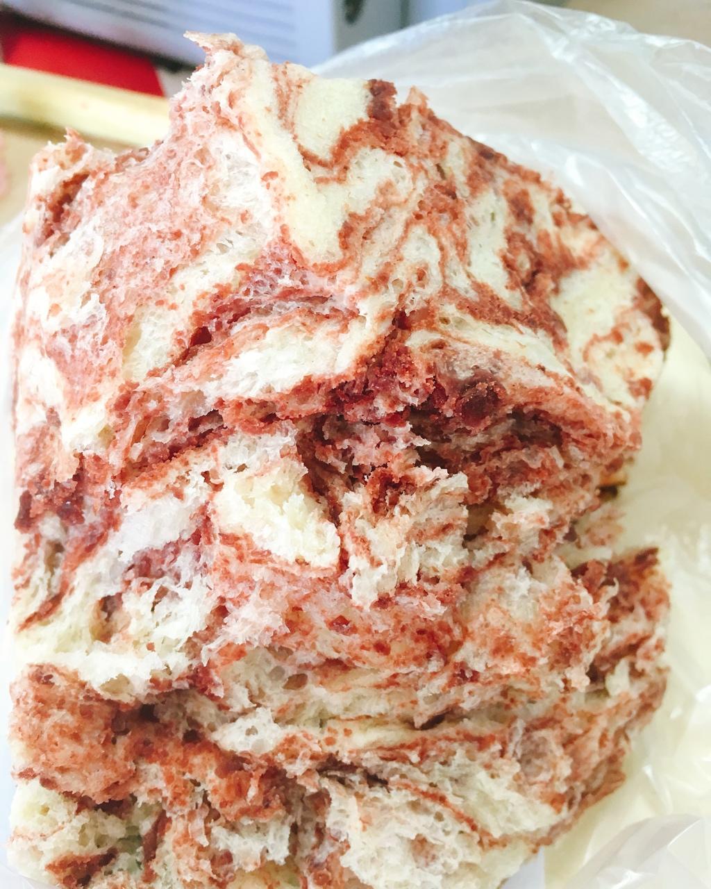 汤种抹茶大理石纹吐司（水立方模）