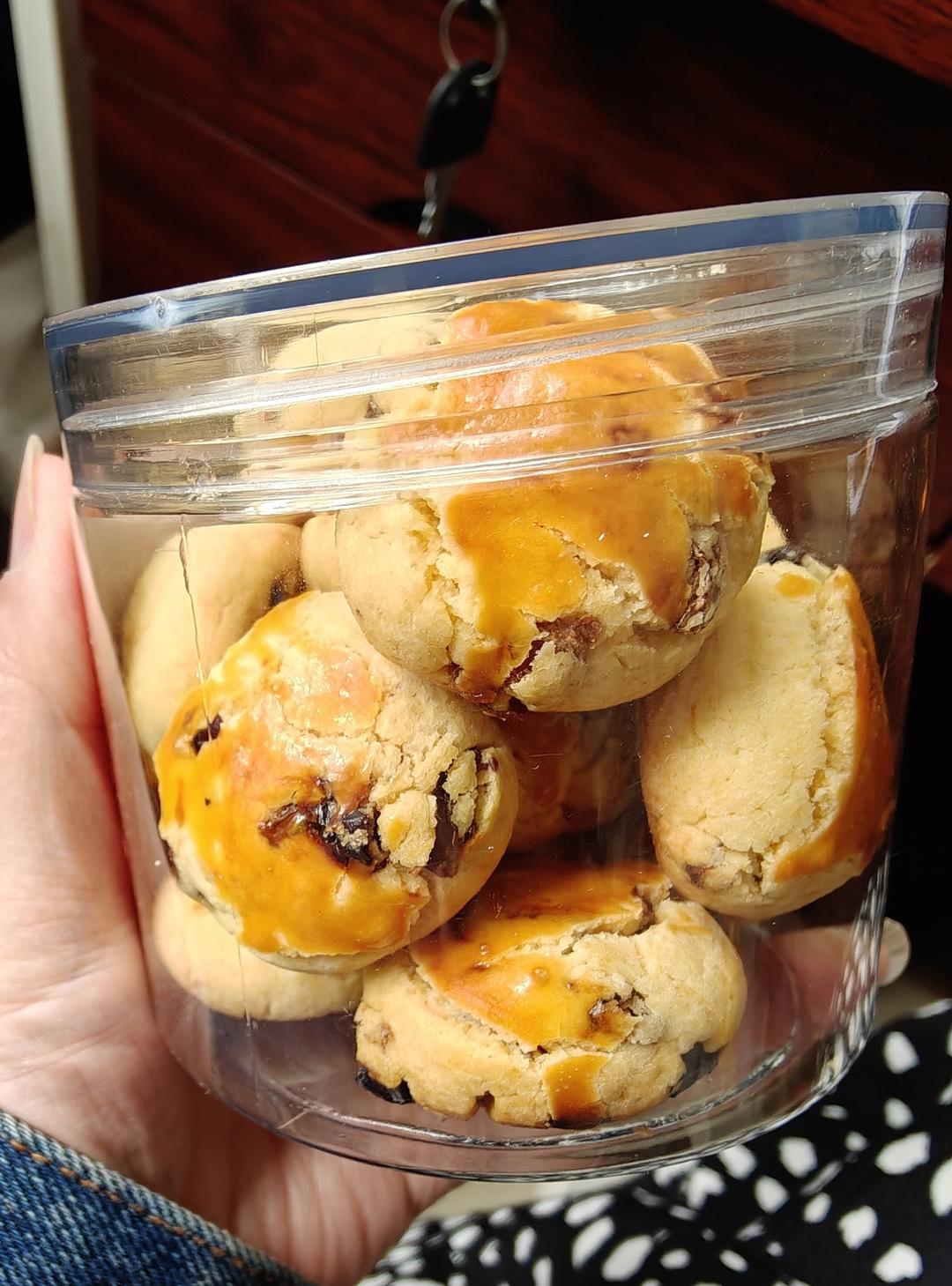 又香又酥的提子奶酥球