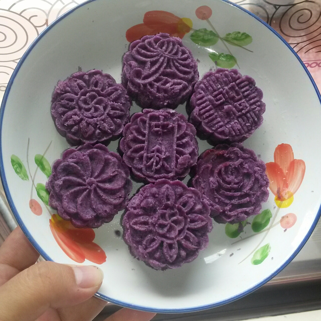 无糖紫薯月饼