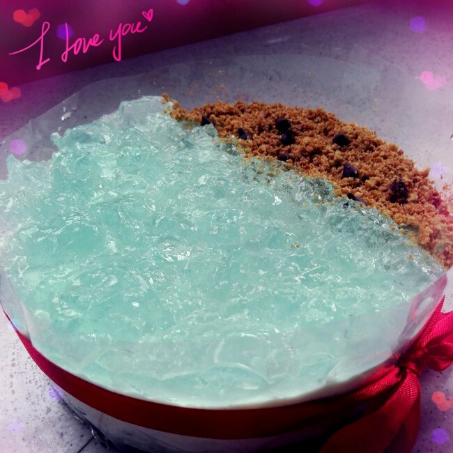 蓝色の海洋酸奶慕斯蛋糕