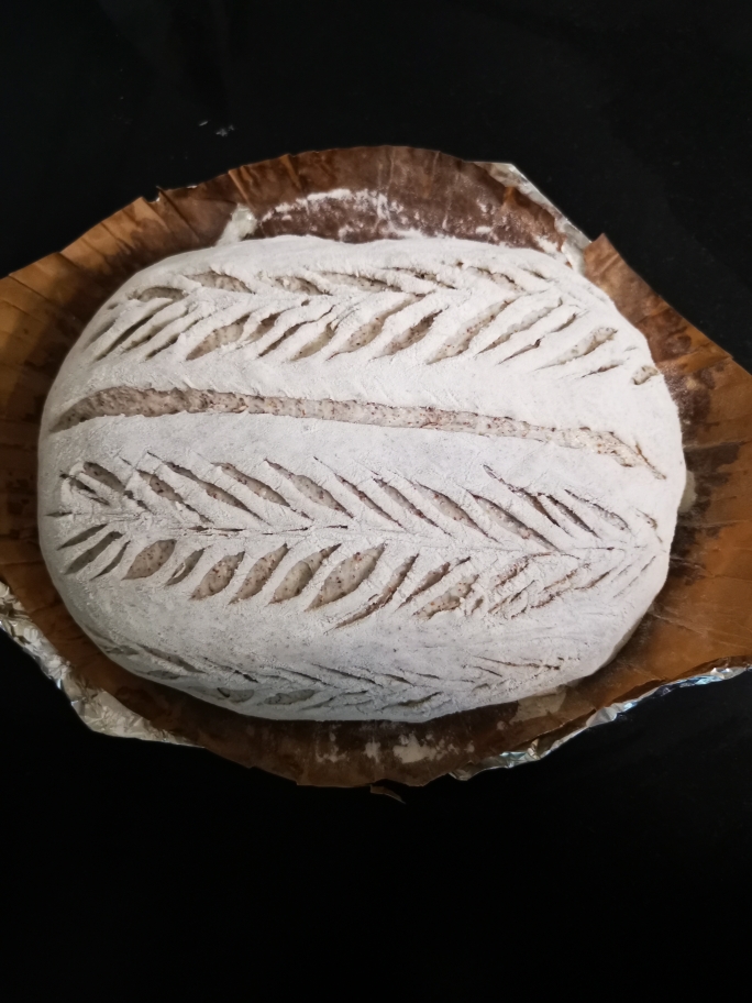 黑麦粉“双花”型欧包的做法 步骤18