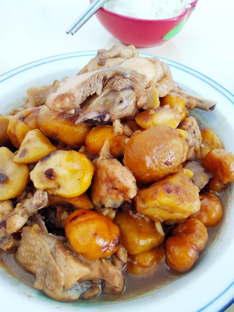 【栗子烧鸡】鸡肉都给你吃，栗子归我~