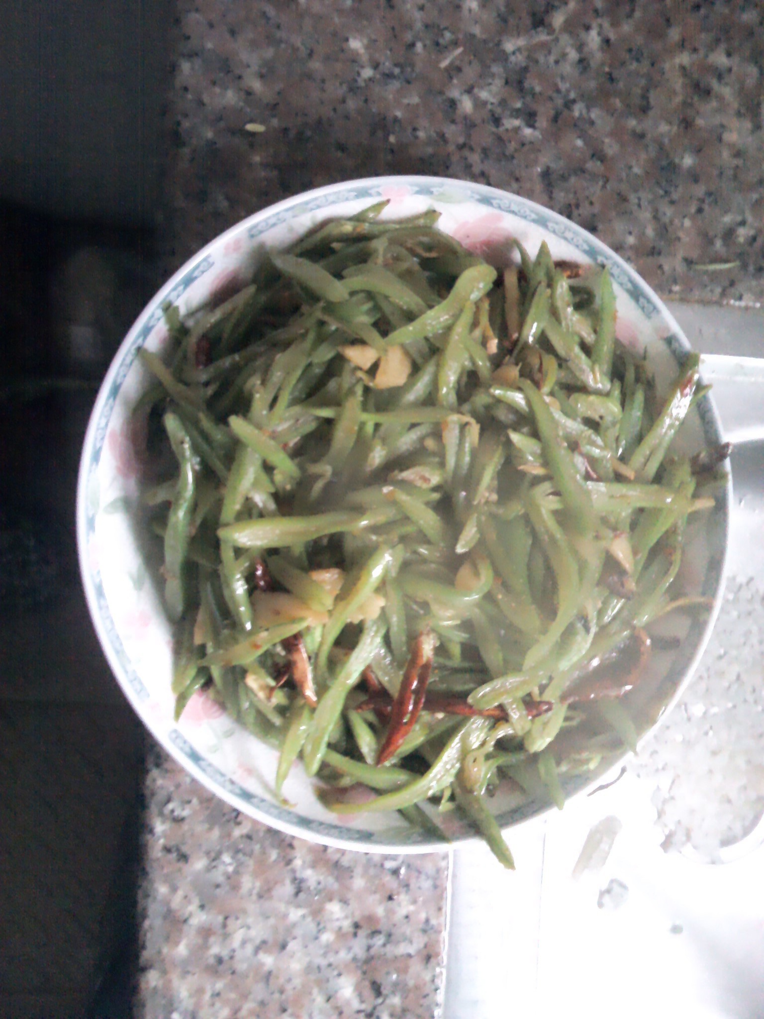 清炒扁豆丝