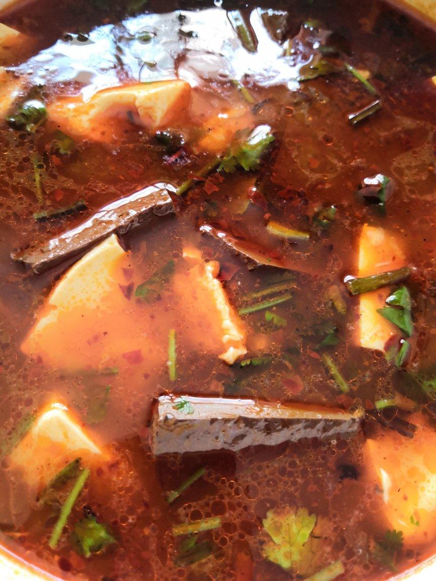 超级好吃的鸭血豆腐