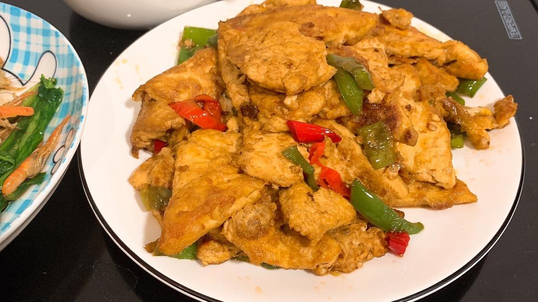焖煎豆腐