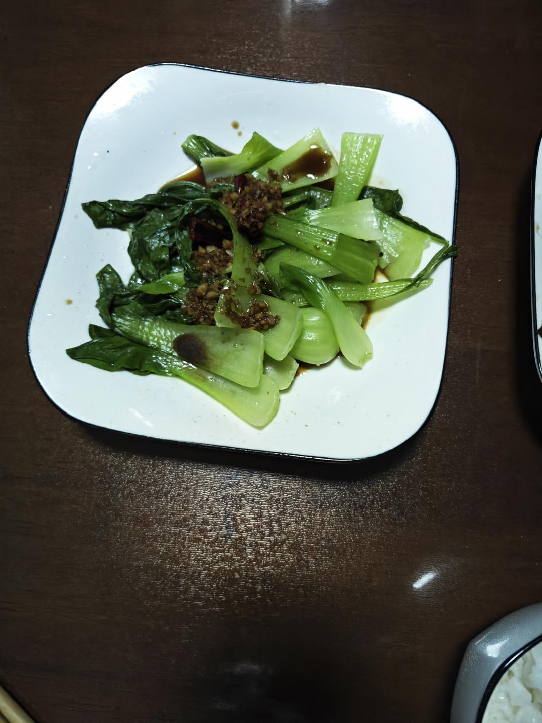 白灼油菜—年夜饭最受欢迎的素菜