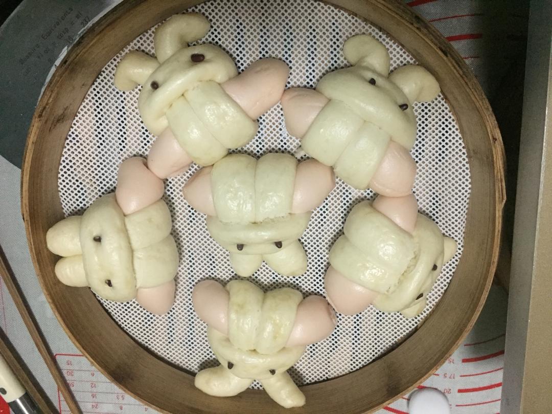 兔子香肠馒头（一次发酵）