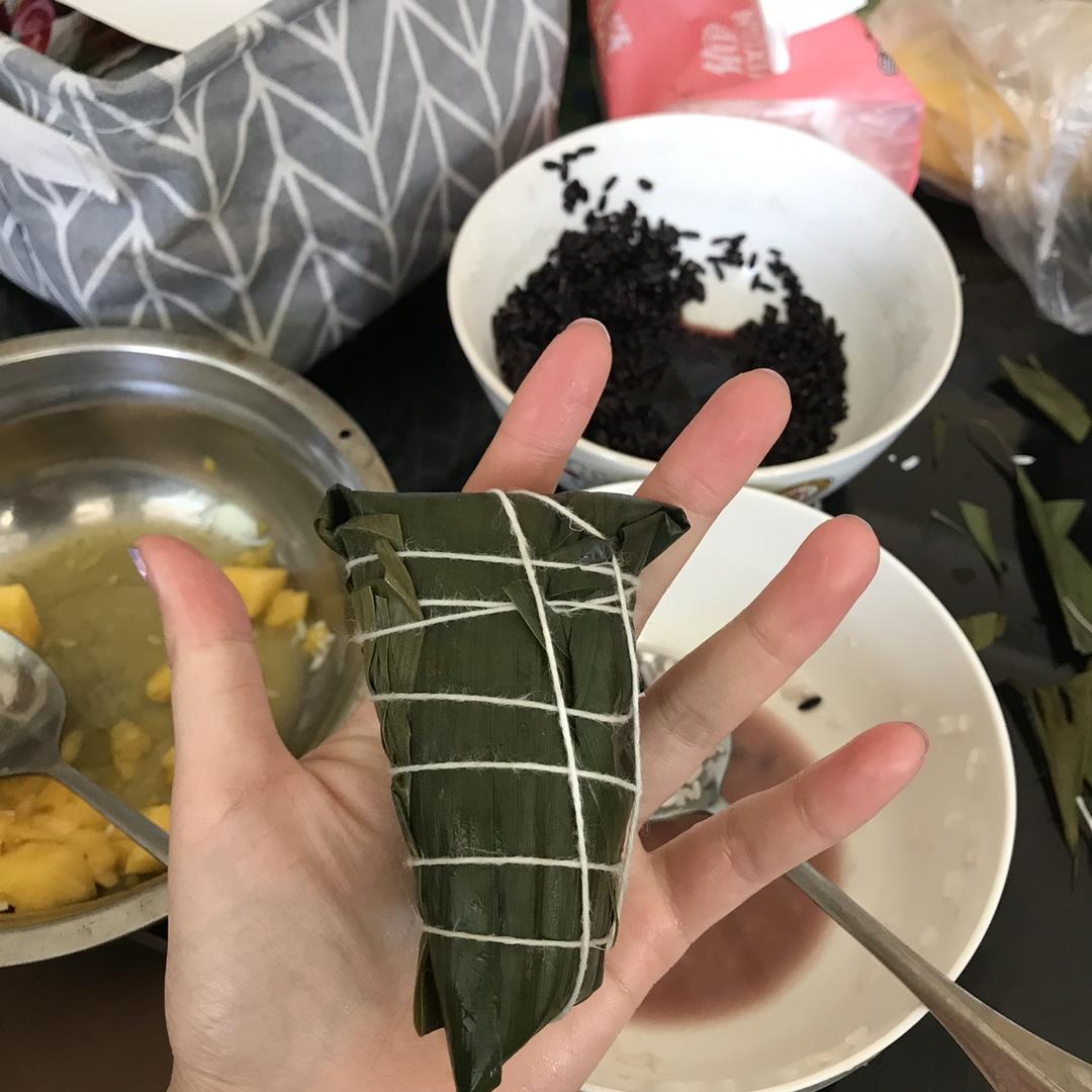 四角长粽子的包法（有视频）