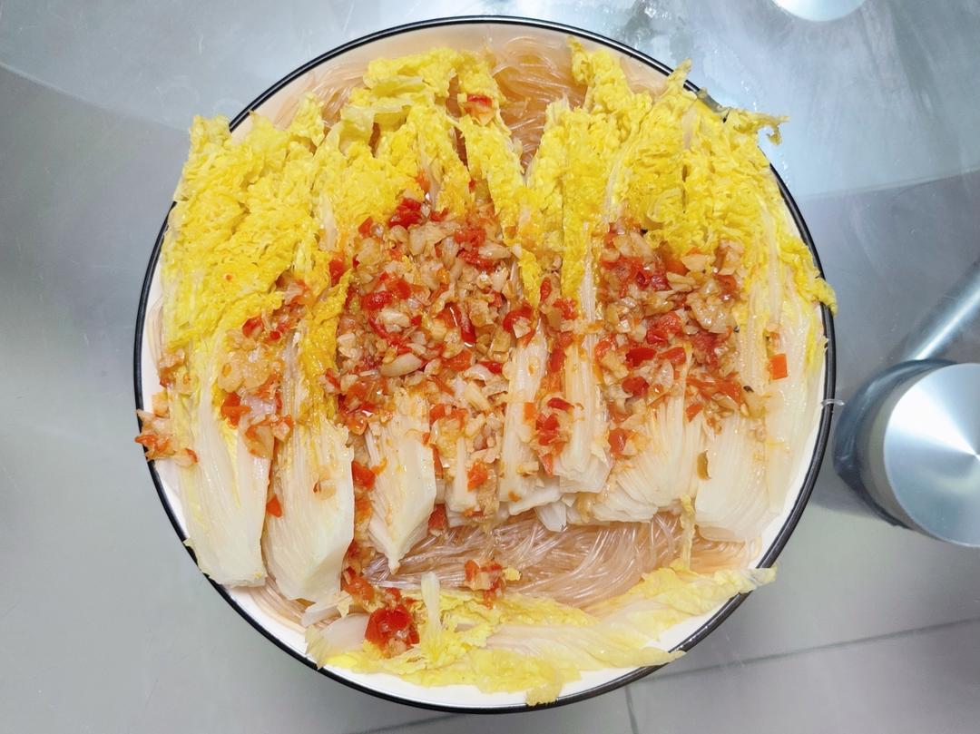 轻松秒变大厨的蒜蓉粉丝娃娃菜