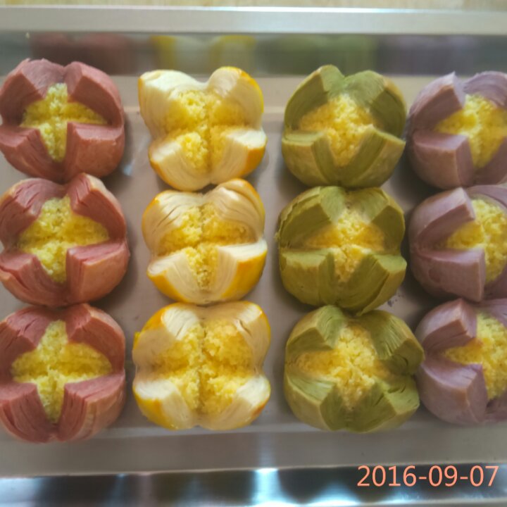 花开富贵之四种口味的椰蓉开口酥