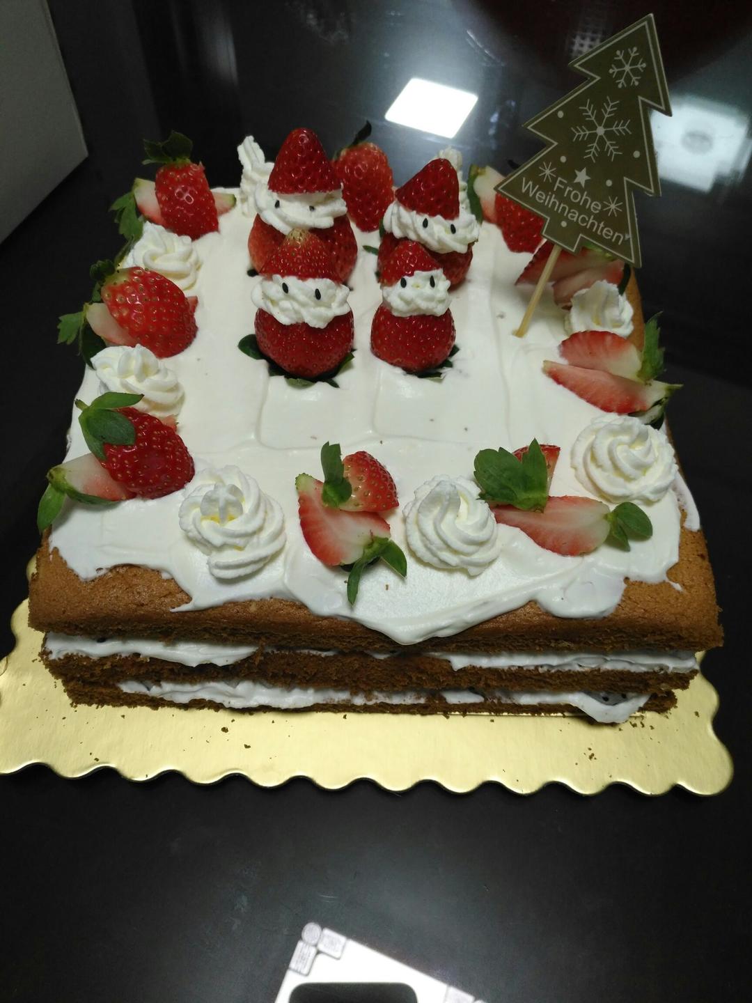 圣诞呆萌裸蛋糕