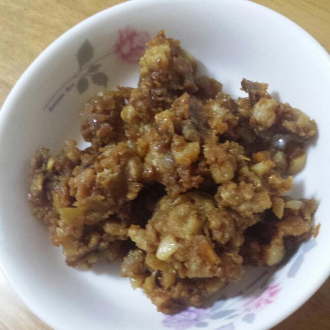 蒜香猪肉酱的做法