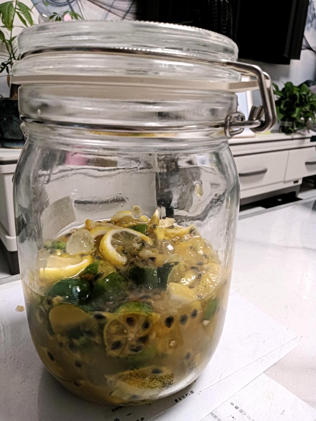 夏天必备【百香果青桔柠檬茶】