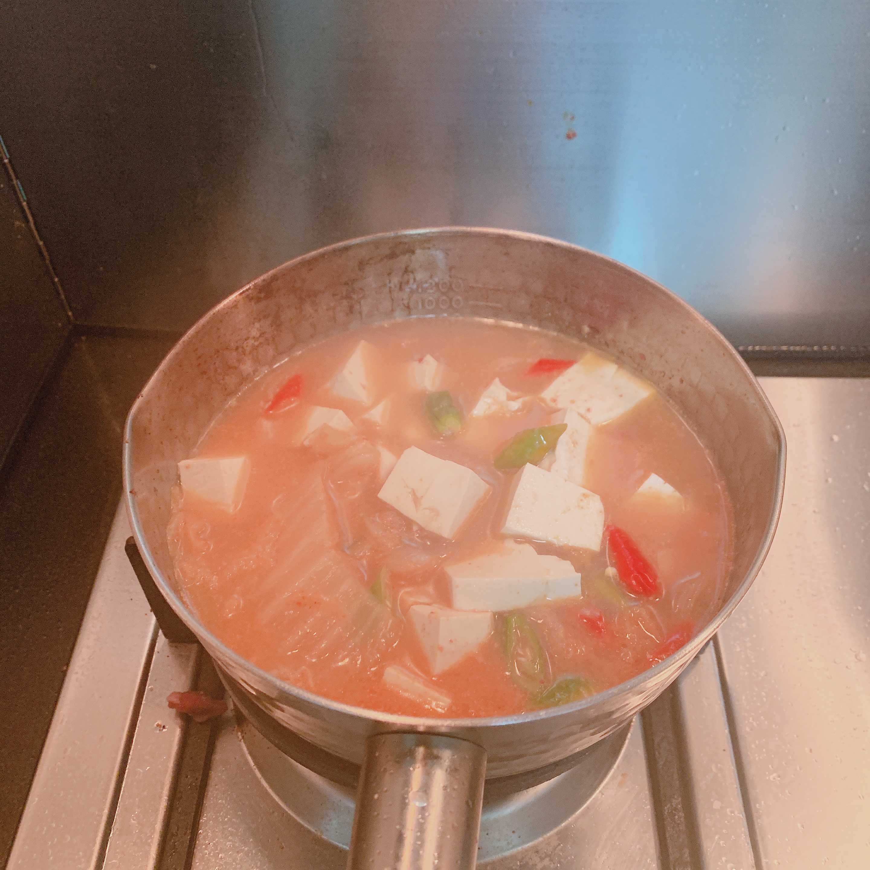 快手泡菜豆腐汤的做法