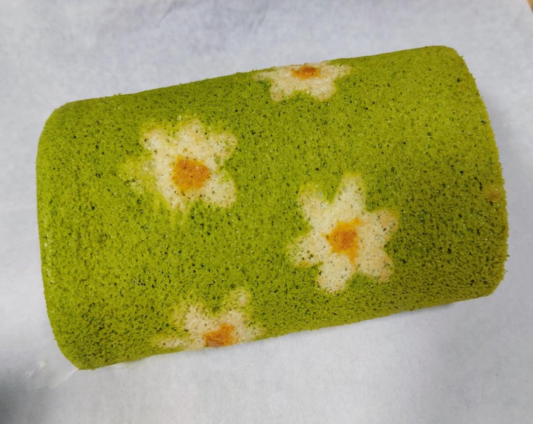 小清新雏菊蛋糕卷