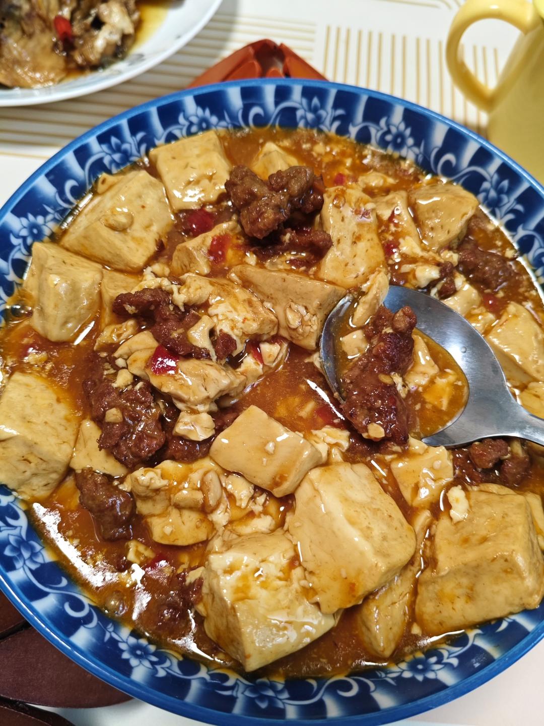 肉末烧嫩豆腐