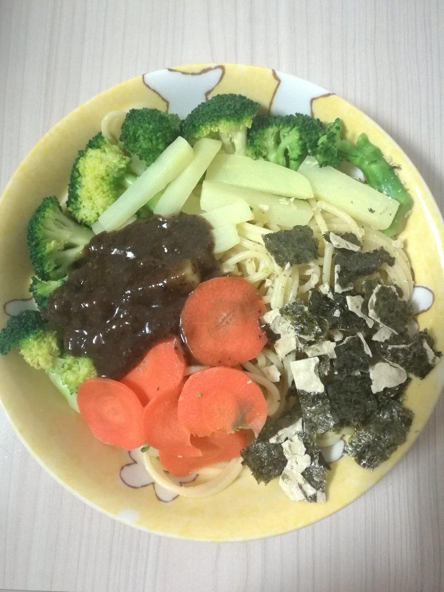 溏心蛋海苔酱油炒面【食材包操作说明】