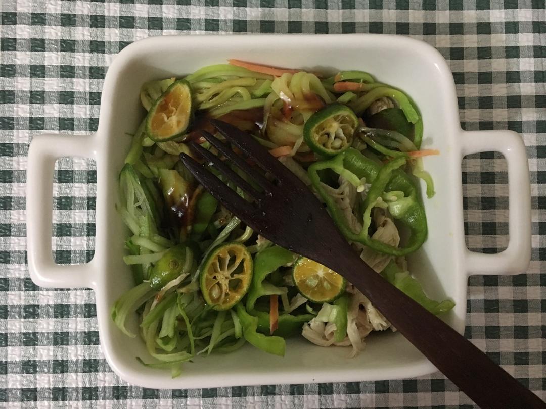 青柠拌鸡丝